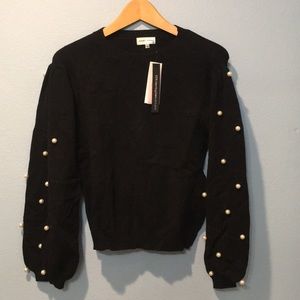 Sunset & Spring pearl balloon slv sweater